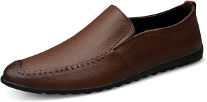 【20%OFFクーポン】ローファー スリップオン メンズ ドライビングシューズ ビジネスシューズ 靴 カジュアルシューズ モカシン 靴 革 紳士靴 デッキシューズ ローカット職場用 軽量 ワーク オ