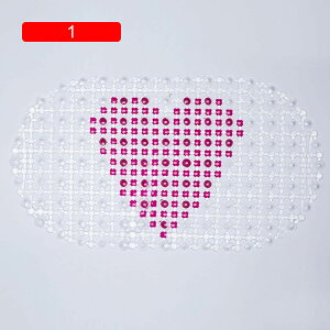 【20%OFFクーポン】お風呂マット ラグ 洗えるラグ PVC 楕円 透明 ハート柄 マッサージマット 吸盤つき 動物柄 アニメ 可愛い 耐磨耗性 柔らかい 滑り止め付 掃除しやすい 多目的 子供用 洗面所