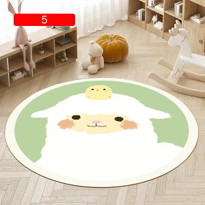 【20%OFFクーポン】ゲーミングチェア 熊柄 可愛い ヒツジ柄 動物柄 子供部屋用 ベッドルームラグ チェアマット 床保護マットデスク フロアマット ラウンドマット 傷防止 滑り止め付き 騒音対