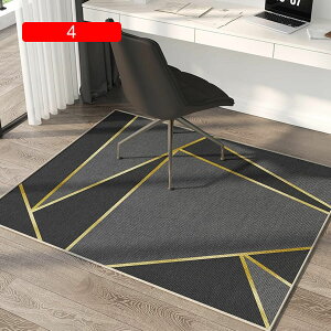 【20%OFFクーポン】チェアマット 玄関マット パッチワーク デスクマット カット ゲーミングチェア 幾何 マット 長方形 80*120cm 滑りにくい 床を傷から守る 吸音 ファッション 北欧スタイル イ