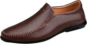 【20%OFFクーポン】ローファー スリップオンドライビングシューズメンズ ファッション モカシン 軽量 カジュアル 革靴 ビジネス シューズ 紳士靴 職場用 モカシン 靴 蒸れない 防滑 コンフォ