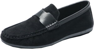 【20%OFFクーポン】ドライビングシューズ スリッポン ローファー メンズ スエード ぺたんこ モカシン 通気性 紳士靴 ビジネスシューズ シンプル 通学 通勤 紳士 男性 彼氏 通勤通学 カジュア