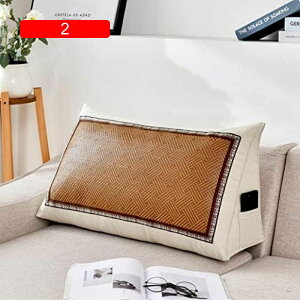 【20%OFFクーポン】背もたれ クッション ベッド 大きい ソファー レストクッション 腰枕 椅子用 70*35*20cm 背中 仮眠用 クッション 大きい ベッドウエッジ 枕 寝室 北欧 腰クッション ゴロ寝 リ