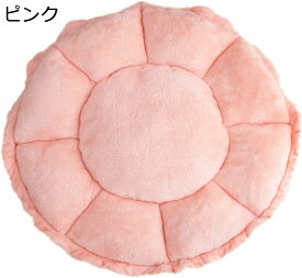 【20%OFFクーポン〜】ペットベッド 犬 猫 丸型 ピンク 55×55CM 猫 子犬 小型犬 中型犬 大型犬 ペットクッション ふわふわ かわいい 丈夫 耐噛み 滑り止め 洗える ペットソファー 寒さ対策 ぐっすり眠る 犬猫兼用 オールシーズン ペットマット ペットハウス ペット用品