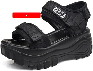 【20%OFFクーポン〜】サンダル 厚底靴 スポーツサンダル 厚底靴 スポーツ 厚底 レディース スポサン 25.0cm スニーカー ローヒール 運動 ウェッジヒール 7cm サンダル 厚底 スポーツサンダル フ