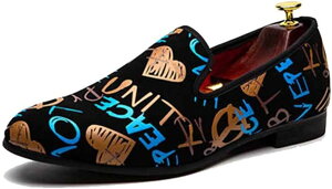 【20%OFFクーポン】オペラシューズ 革靴 メンズ タッセルローファー 英字柄 カジュアル レトロ おしゃれ レザーシューズ 大きいサイズ 防滑 お兄系 ドレスシューズ 軽量 紳士靴 フォーマル ロ