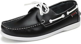 【20%OFFクーポン】ボートシューズ メンズ デッキシューズ セーリングシューズ クラシック ビンテージ カジュアル スムース 夏 通気 速乾 カジュアルシューズ ドライビングシューズ フラット 軽量 滑り止め 紳士靴 フ