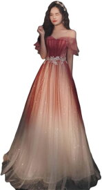 【20%OFFクーポン〜】ドレス 結婚式ドレス 花嫁ドレス レディース イブニングドレス ワンピース フォーマルウエア 演奏会 二次会 結婚式 花柄 パフォーマンス コーラス エレガント グラデーション ロング丈 aライン パ