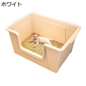 【20%OFFクーポン】猫トイレ 大型 大型猫 猫用トイレ本体 深め 大きめ ラージ ワイドサイズ オープンタイプ 砂飛び散り防止 抗菌防臭 掃除簡単 スコップ付き ゆったり広々