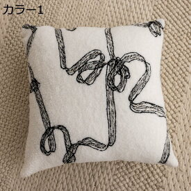 【全店10％OFFクーポン】クッションカバー　45x45　北欧　おしゃれ　ソファ背当て　装飾枕カバー　刺繍　柔らかい　中身付き　抱き枕カバー　高級感　インテリア　シンプル　肌触り良い　抱き枕カバー　モダン　ロビンルー　引越しプレゼント　質感