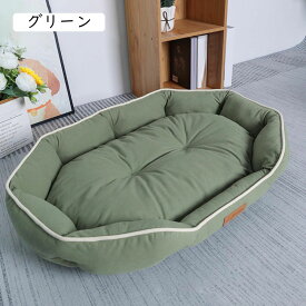 猫 ベッド ペットベッド クッション ソファー 丸洗い 犬 ベッド クッション 猫用 子犬 ペット用ベッド 70*50*15 洗える 柔らかい 滑り止め ベージュ 夏 冬用 通年 可愛い ふわふわ ぐ