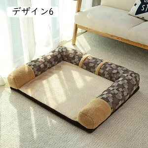 犬 ベッド 110*95*20 清掃しやすい 夏冬兼用 ペットベッド ペットソファー 洗える 小型犬 防水 さらさら 通気性 蒸れにくい ペットクッション 枕付き クッション性が 高反発 ペット用ベッ