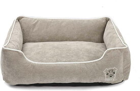 犬 ベッド 春 おしゃれ ペットベッド 冬 ふわふわ 洗える 取り外せるカバー スクエア型 ペット用ベッド 安眠 グレー? ソファー カウチベッド あったか 暖かい ワンちゃん 犬用 M 猫用 寝床
