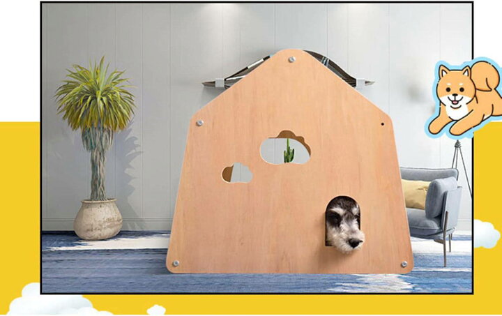楽天市場】ベージュ 犬小屋 猫舍 犬舎 ペットハウス 北欧 屋内屋外 