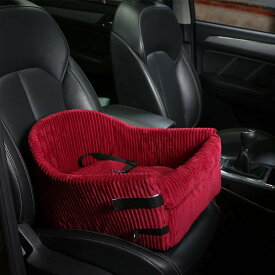 【20％OFFクーポン付き】ペット用 ドライブボックス 犬 車用ペットシート ペット用 ドライブシート ドライブベッド レッド 座席シート 後部座席 50*40*32 カー用品 車載用 小型犬 中型犬 お出かけ 旅行 猫用 洗濯