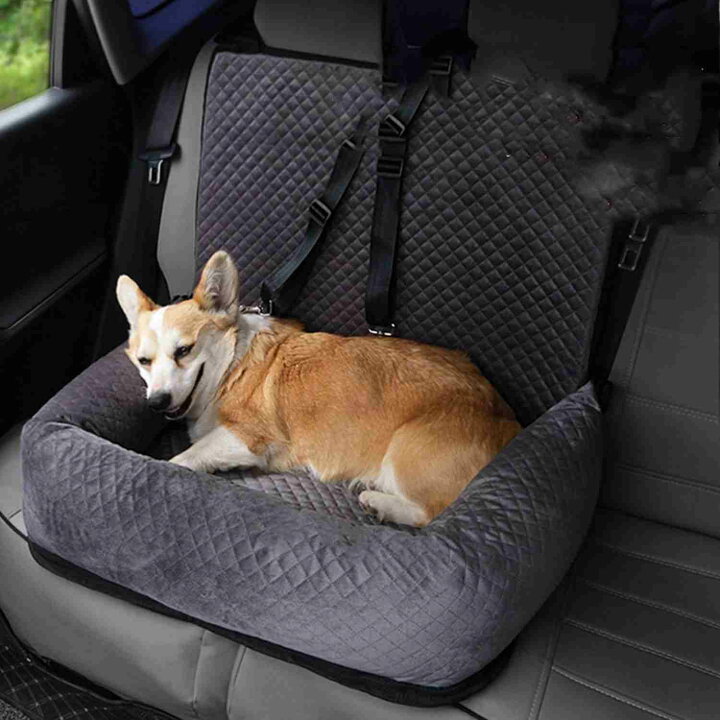 楽天市場】車載用ペットシート ペット用ドライブシートボックス 犬 猫 