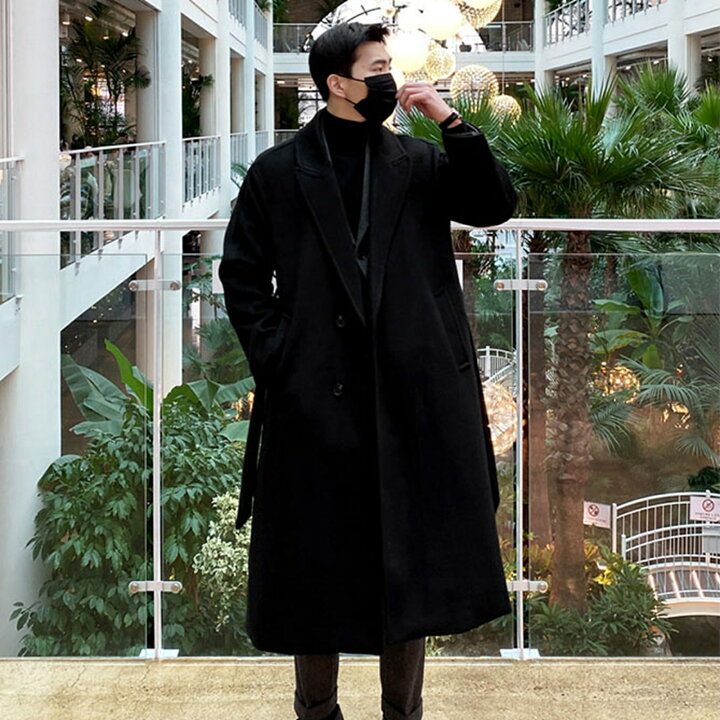 楽天市場】【20%OFFクーポン〜】チェスターコート 黒 ロングコート 