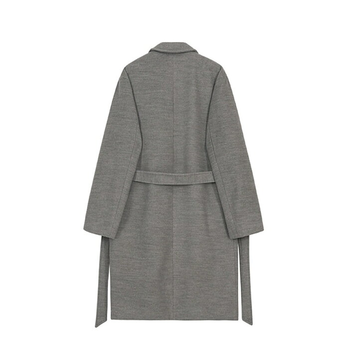 楽天市場】【20%OFFクーポン〜】チェスターコート ベルト付き グレー 