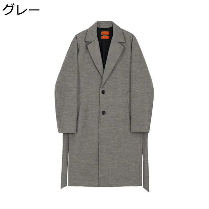 楽天市場】【20%OFFクーポン〜】チェスターコート ベルト付き グレー 