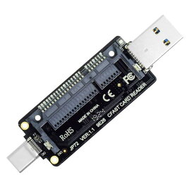 ChenYang CY CFast カードアダプター USB 3.0 &amp; USB-C Type-C オス - CFast 2.0カード PCBAアダプター CFast カードリーダー デスクトップノートパソコン用
