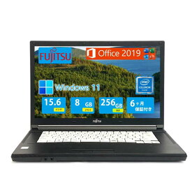 【整備済み品】 富士通 ノートPC FUJITSU LIFEBOOK A576 第6世代 インテル® Celeron 3855U/MS Office2019&amp;Windows11/15.6インチ/WIFI/DVD(整備済み品) (8gb ssd256)