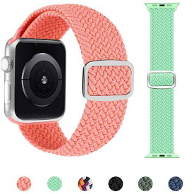 For apple watch バンド スポーツループ編組バンド コンパチブル アップルウォッチバンド 交換ベルト 対応 Apple Watch Series 8 7 6 5 4 3 2 1 SE 38mm/40mm/41mm 42mm/44mm/45mm アップルウォッチ バンド iwatch バン