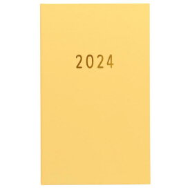 GreetingLife(グリーティングライフ) Noritake 手帳 2024年 B6 スリム マンスリー ソフトカバー イエロー CD-1254-NT (2023年12月始まり)