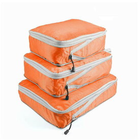 TABITORA(タビトラ) トラベルポーチ 3点セット アレンジケース 圧縮バッグ 収納バッグ 旅行用 出張 パッキングオーガナイザー 衣類 スペース節約