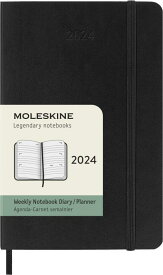 モレスキン 手帳 2024 年 1月始まり 12カ月 ウィークリー ダイアリー ホリゾンタル(横型) ハードカバー