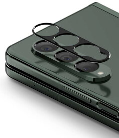 【Ringke】Galaxy Z Fold3 Camera Styling 耐衝撃 傷防止 カメラ保護 レンズ保護 スクラッチ防止 アルミ合金製 ギャラクシーZ フォールド3 カメラレンズカバー フィルム - Black
