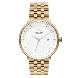 Nordgreen [ノードグリーン]Philosopher 北欧デザイン腕時計 ゴールド のアナログ 腕時計 交換可能のベルト