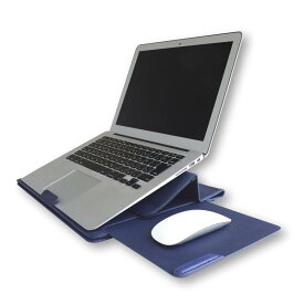 ONSURU マウスパッド搭載 PCケース PCバッグ 保護ケース ノートパソコン スリーブ パソコンカバー PCスタンド ひざ上テーブル インナーケース タブレット ラップトップ 13.3インチ対応 リモート