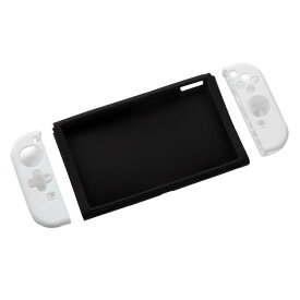 Nintendo Switch 任天堂 有機ELモデル用 シリコンカバー セパレートタイプ ホワイト Z9370