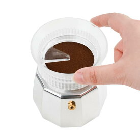 watchget モカポットドージングファンネル コンロエスプレッソコーヒーメーカー 分配ツール イタリア製コーヒーメーカー ドージング漏斗 Moka Express用
