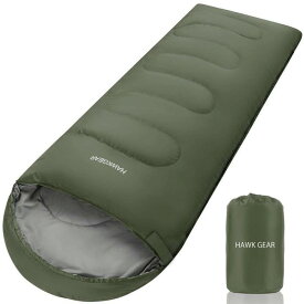 [HAWK GEAR(ホークギア)] 寝袋 シュラフ キャンプ アウトドア 簡易防水 オールシーズン
