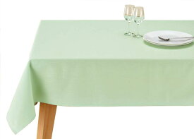 テーブルクロス ブルーミング中西 デリシャスカラー 撥水加工 (日本製) 無地 [洗濯機で洗える] ピスタチオ（薄緑）