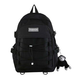 [ZESU] 韓国 リュック 大容量 カジュアル バッグ 学生バッグ 修学 通勤 通学 かごバッグ