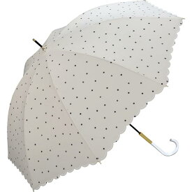 Wpc. 雨傘 ミルキードット 58cm 晴雨兼用 レディース 長傘