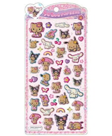 【ネコポス送料込み】サンリオキャラクターズ うるちゅるポップシール 日焼けサマー 1点