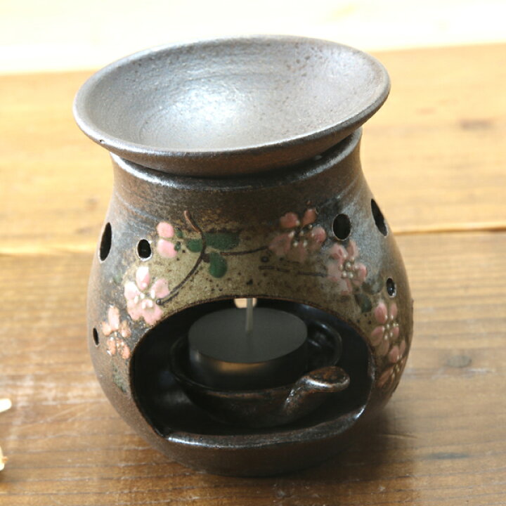 楽天市場】【益子焼】 癒やしの茶香炉セットNEW アロマポット 陶器 