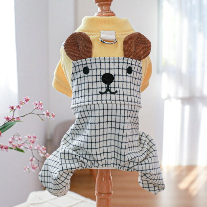 楽天市場】犬服 冬 可愛い クマイラスト つなぎ スカート 犬 小型犬 犬 