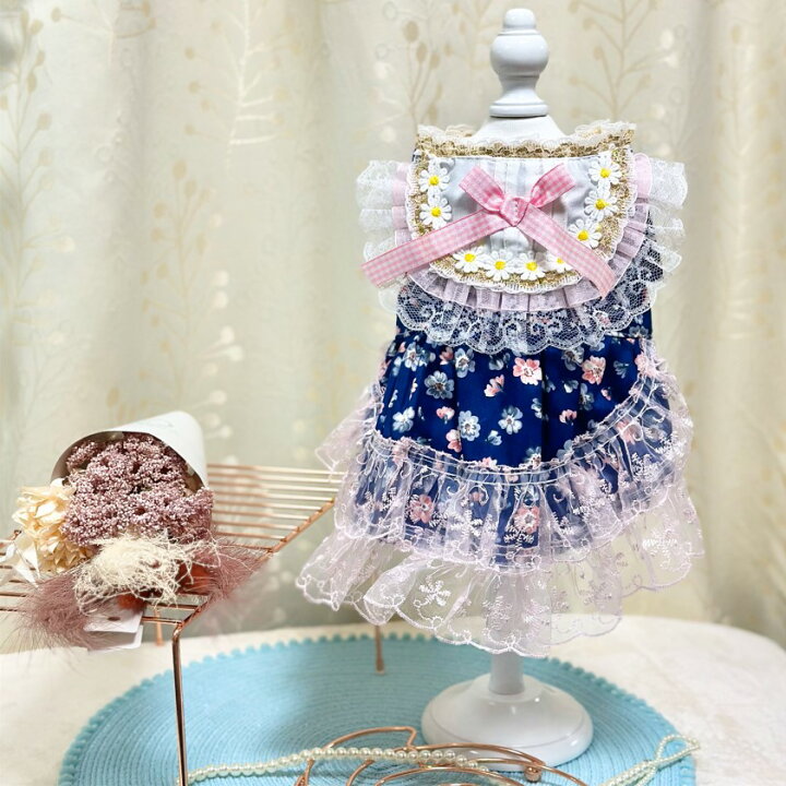 楽天市場】犬 服 可愛い 春 夏用 ドレス パーティードレス チェック  