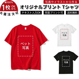 ＼任意2個で300円OFF／オリジナルTシャツ 写真入り プリント 名入れ オーダーメイド 父の日 母の日 還暦祝い誕生日 記念日 プレゼント ギフト 1枚から 作成 綿100％ 男女兼用