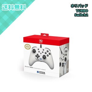 HORI �z���p�b�h TURBO for Nintendo Switch 2 Windows PC �z���C�g NSX-065 �L���R���g���[���[ �w�ʃ{�^�� �A�ˋ@�\ USB Type-A 3m�P�[�u�� XInput�Ή� �C�V�����C�Z���X ���Ӌ@��