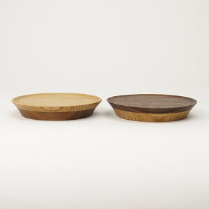 モダン寄木高月(1個)ウォールナット/タモ(直径9×高さ1.5cm)