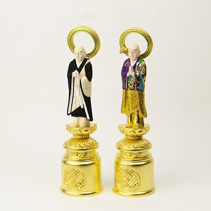 楽天市場】仏像 浄土宗 善導大師・法然上人 3.5寸～4.5寸 木製彩色高さ 