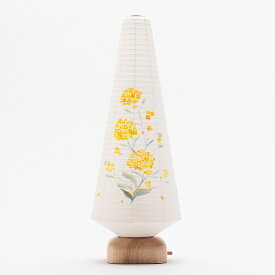 【送料無料】デザイン提灯 モダン提灯 AKARI-MICHIあかり道 cocolan ツリー 菜の花 手描き絵 LED電池式