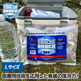 保冷剤 長時間 cooler shock L クーラーショック アイスパック 保冷 氷点下 クーラーパック 保冷パック クーラーボックス用 クーラーバッグ用 ランチボックス ジェル コンパクト 保冷材 最強 医療用技術 再利用可能 雑貨 アウトドア キャンプ 登山 釣り 停電 災害時 ギフト