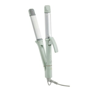 BRUNO 2WAY ヘアアイロン ストレート カール 両用 32mm うるツヤ セラミックコート マイナスイオン コンパクト 軽量 海外対応 耐熱ポーチ付き 遠赤外線 スタイリング 温度3段階 レディース ヘア