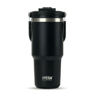 TYESO �|�[�^�u���^���u���[ 750ml �W�t�� 2WAY ������ �X�g���[�Ή� �X�e�����X �ۉ��ۗ� ������� ��e�� �^��f�M ���� �}�O�{�g�� �X���� �R��Ȃ� �ԍ�OK �n���h���t�� �����^�� �R�[�q�[ �A
